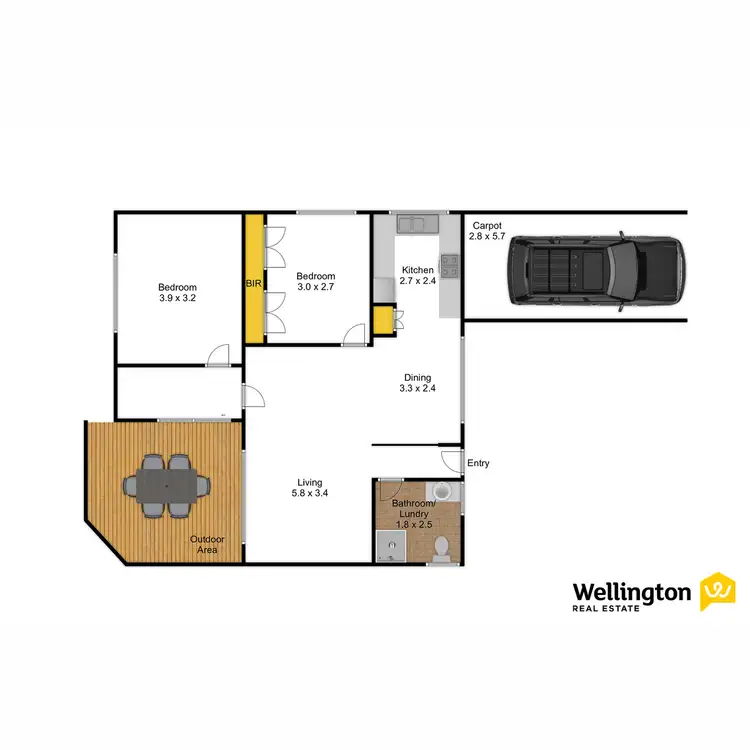 Floorplan of Homely house listing, 12-14 Gillum Road, Coongulla VIC 3860