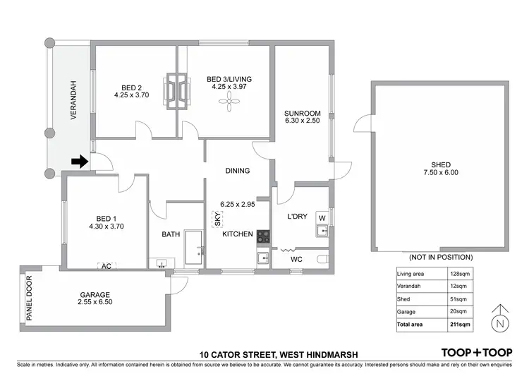 Floorplan of Homely house listing, 10 Cator Street, West Hindmarsh SA 5007