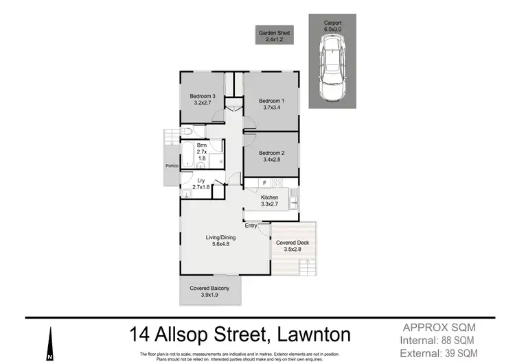 Floorplan of Homely house listing, 14 Allsop Street, Lawnton QLD 4501