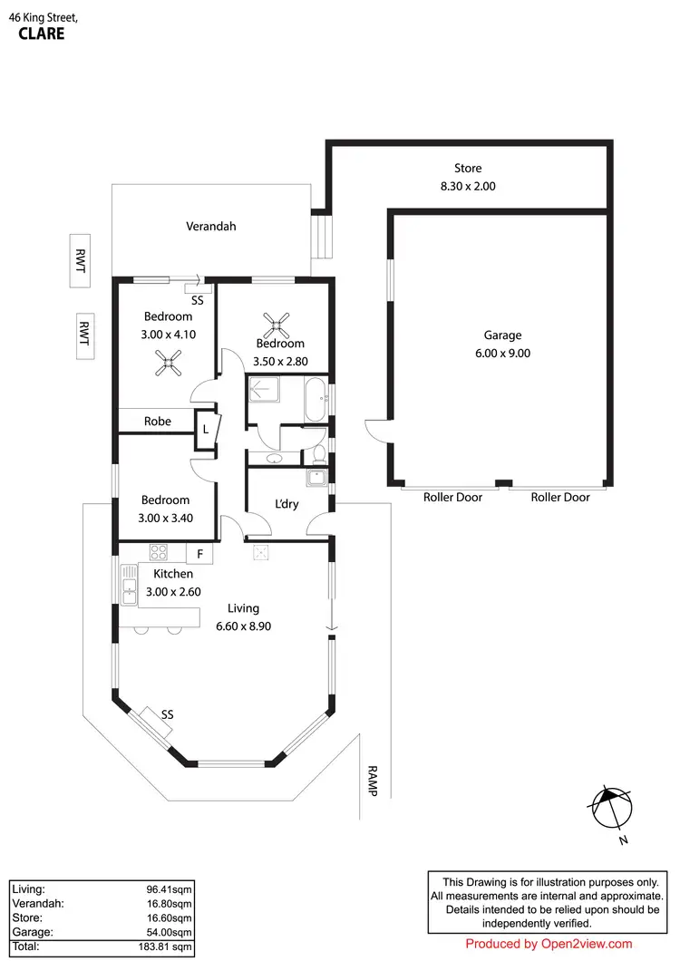 Floorplan of Homely house listing, 46 King Street, Clare SA 5453