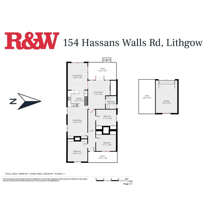 Floorplan of Homely house listing, 154 Hassans Walls Road, Lithgow NSW 2790