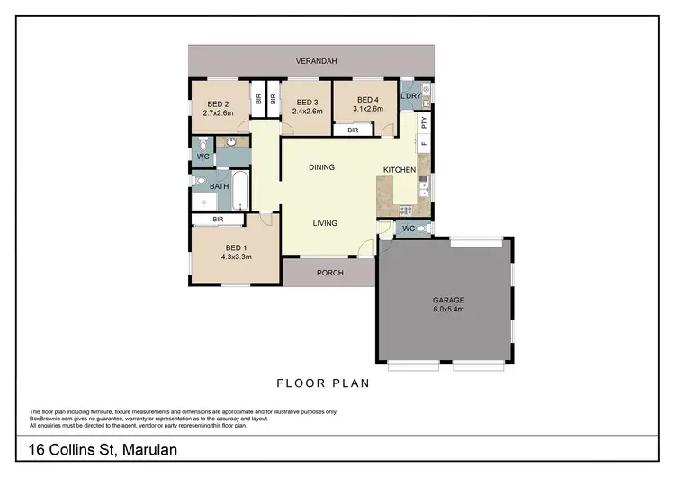 Floorplan of Homely house listing, 16 Collins Street, Marulan NSW 2579