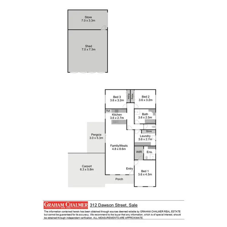 Floorplan of Homely house listing, 312 Dawson Street, Sale VIC 3850
