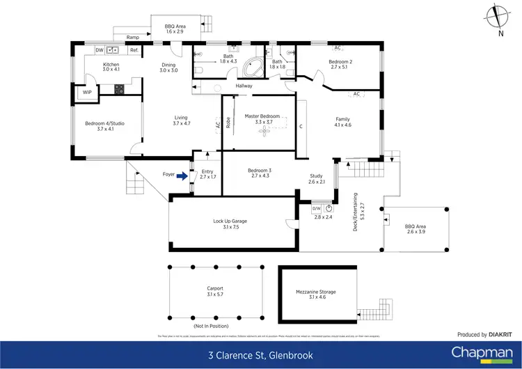 Floorplan of Homely house listing, 3 Clarence Street, Glenbrook NSW 2773