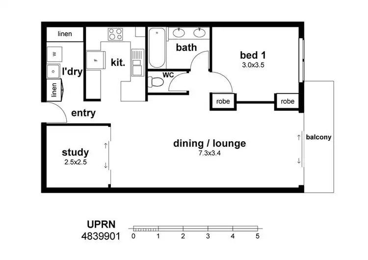 Floorplan of Homely apartment listing, 1711/2-10 Greenslopes Street, Cairns North QLD 4870