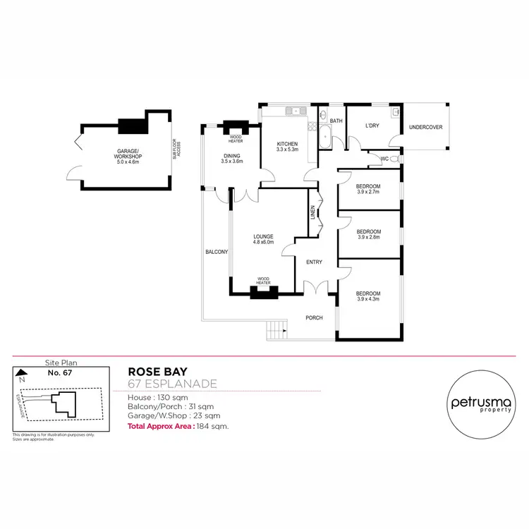 Floorplan of Homely house listing, 67 Esplanade, Rose Bay TAS 7015