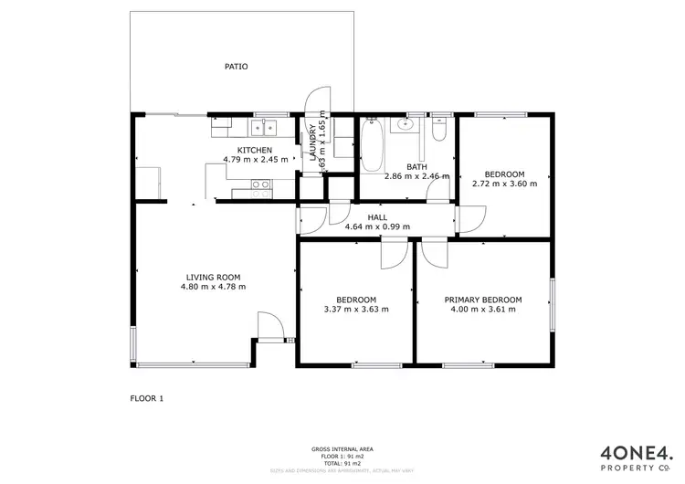 Floorplan of Homely house listing, 8 Colston Street, Claremont TAS 7011