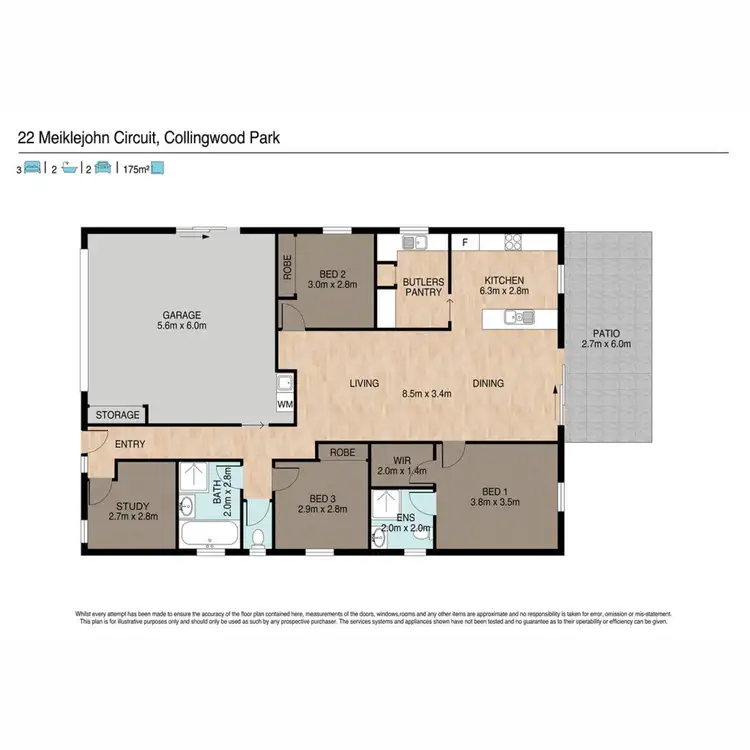 Floorplan of Homely house listing, 22 Meiklejohn Circuit, Collingwood Park QLD 4301