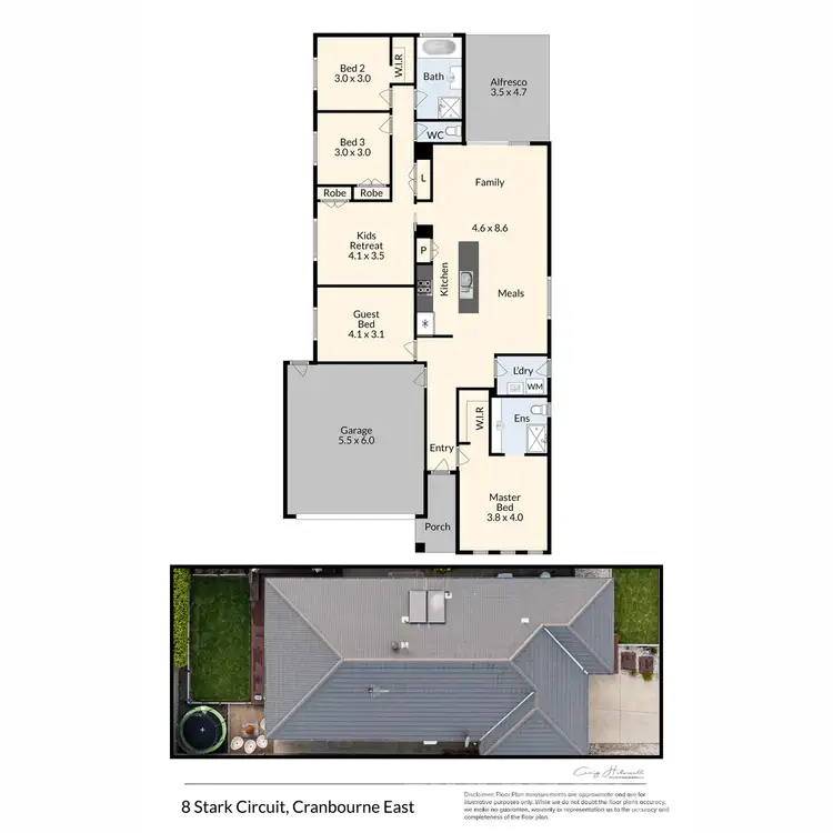 Floorplan of Homely house listing, 8 Stark Circuit, Cranbourne East VIC 3977
