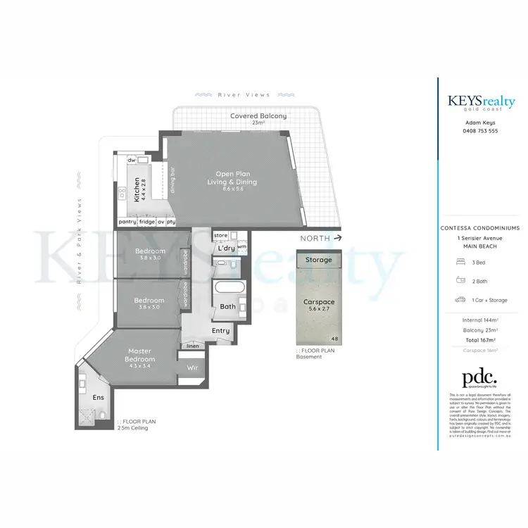 Floorplan of Homely apartment listing, 41/1 Serisier Avenue, Main Beach QLD 4217