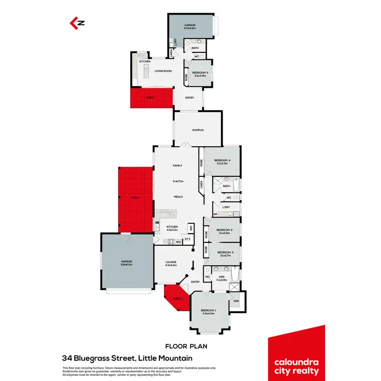 Floorplan of Homely house listing, 34 Bluegrass Street, Little Mountain QLD 4551