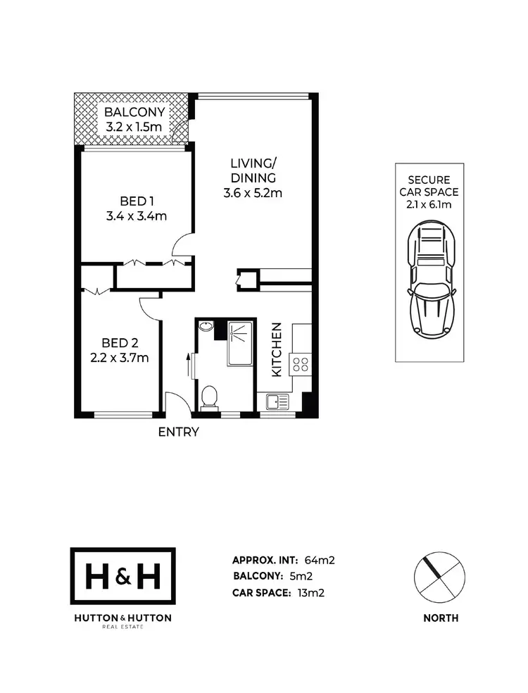 Floorplan of Homely apartment listing, 7B/172 Oxlade Drive, New Farm QLD 4005