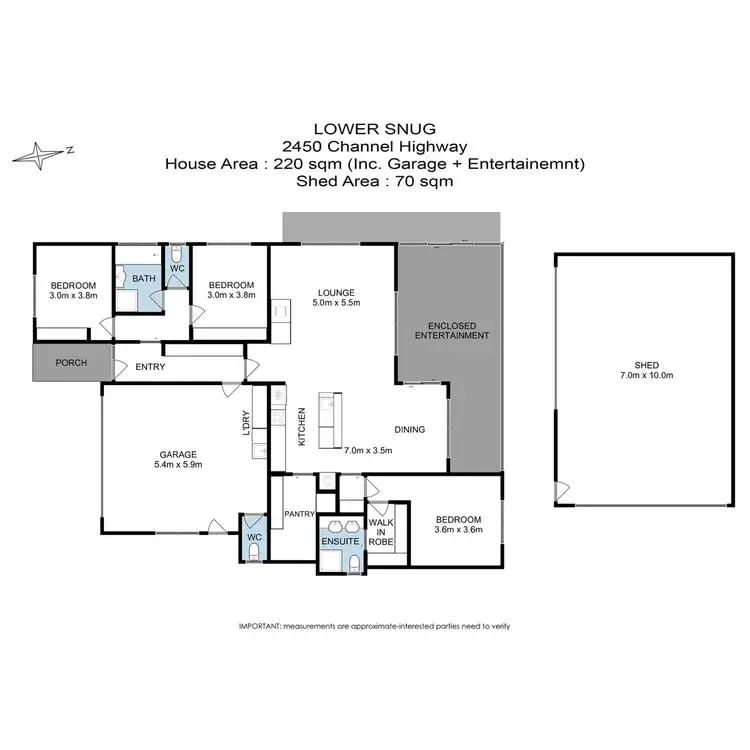 Floorplan of Homely house listing, 2450 Channel Highway, Lower Snug TAS 7054
