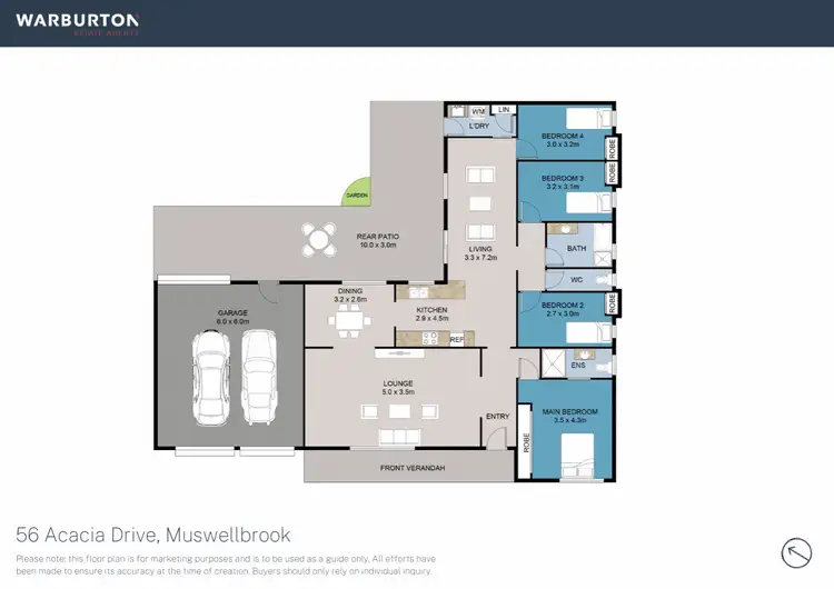 Floorplan of Homely house listing, 56 Acacia Drive, Muswellbrook NSW 2333