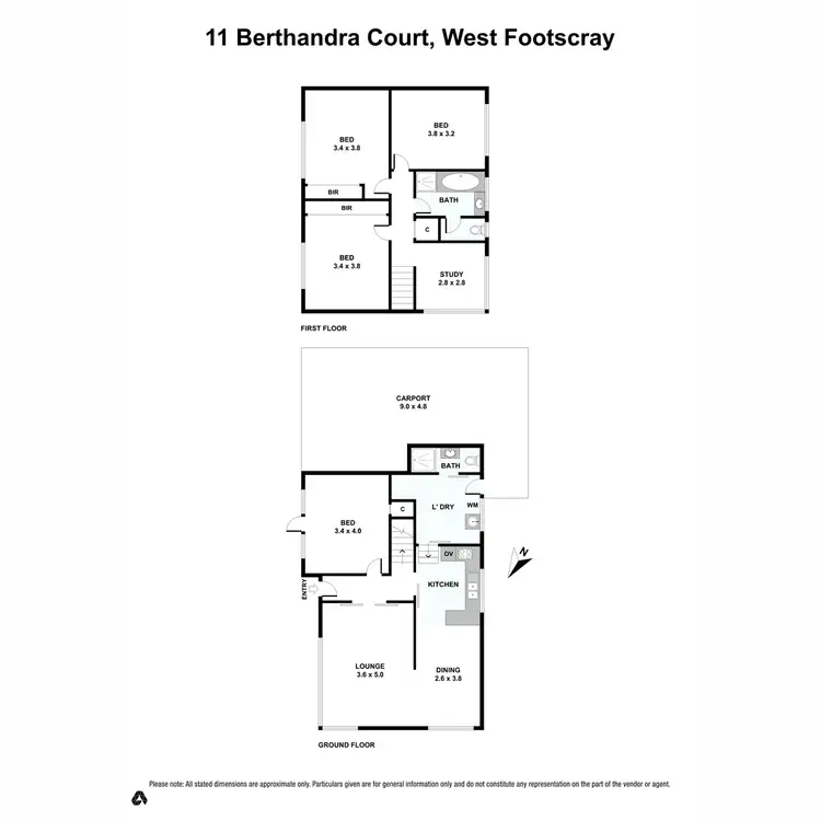 Floorplan of Homely house listing, 11 Berthandra Court, West Footscray VIC 3012