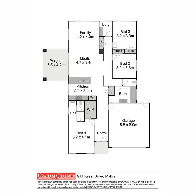 Floorplan of Homely house listing, 9 Hillcrest Drive, Maffra VIC 3860