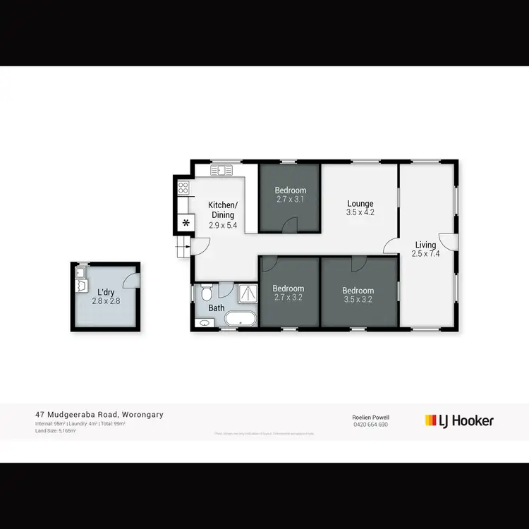 Floorplan of Homely house listing, 47 Mudgeeraba Road, Worongary QLD 4213