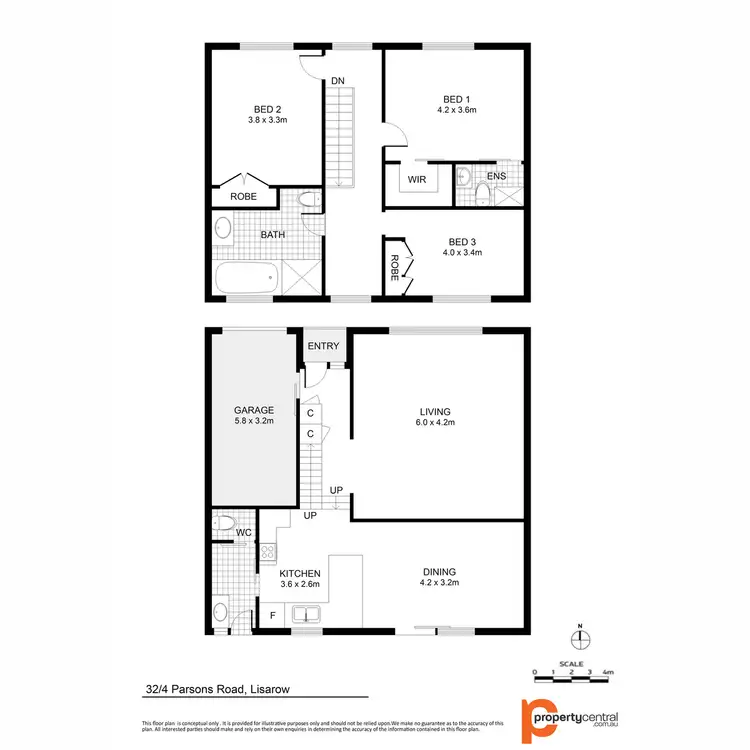 Floorplan of Homely townhouse listing, 32/4 Parsons Road, Lisarow NSW 2250