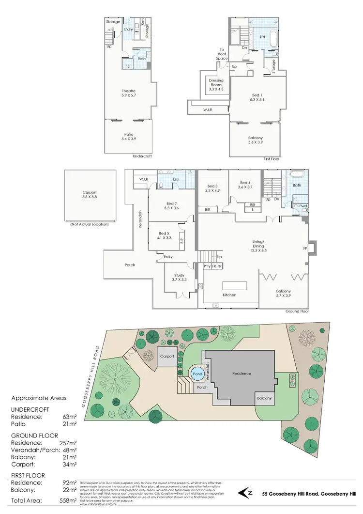 Floorplan of Homely house listing, 55 Gooseberry Hill Road, Gooseberry Hill WA 6076