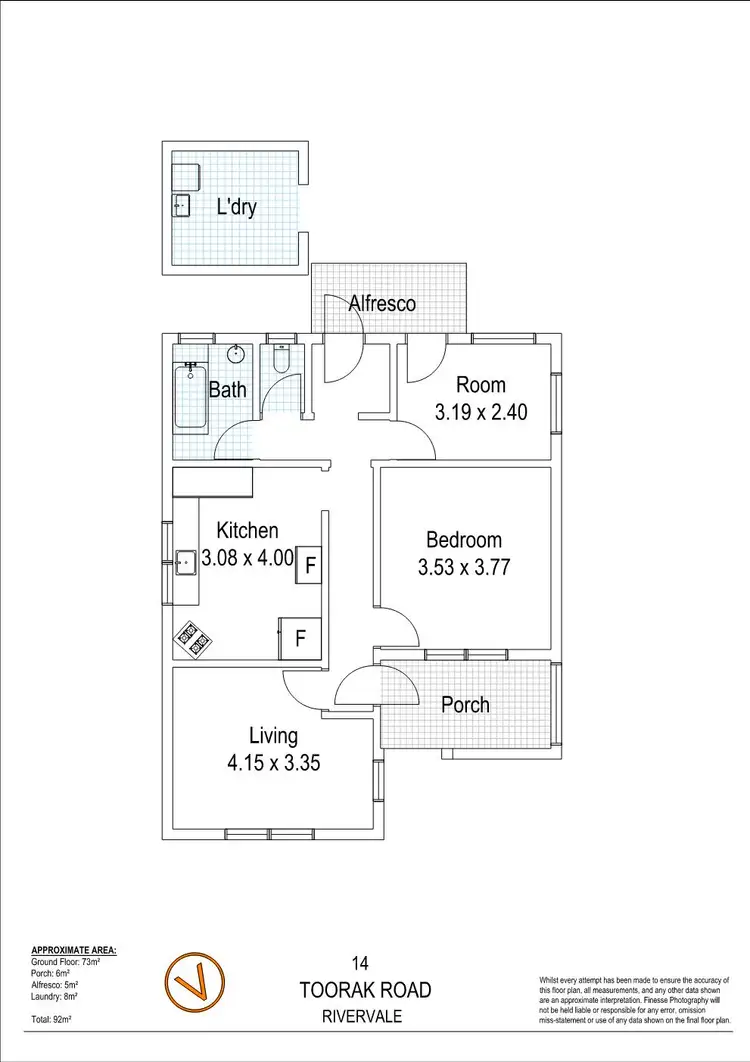 Floorplan of Homely house listing, 14 Toorak Road, Rivervale WA 6103
