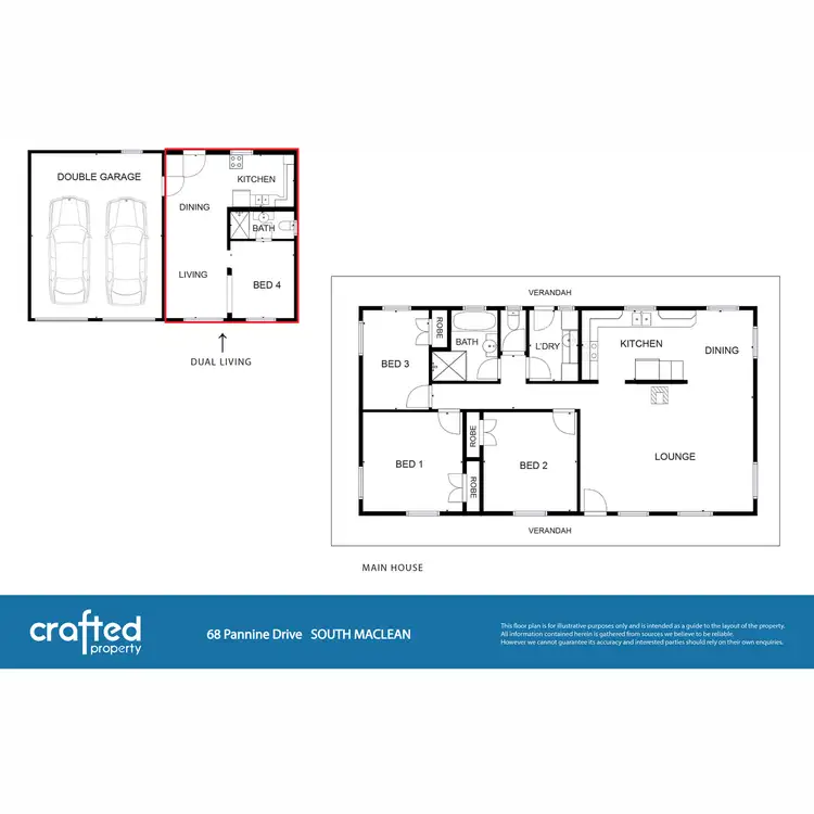 Floorplan of Homely house listing, 68 Pennine Drive, South Maclean QLD 4280