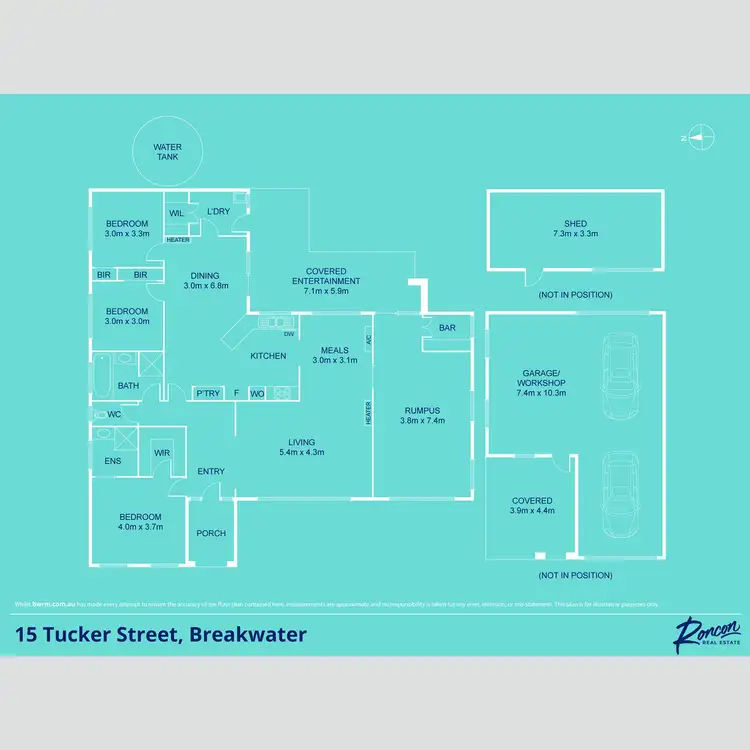 Floorplan of Homely house listing, 15 Tucker Street, Breakwater VIC 3219