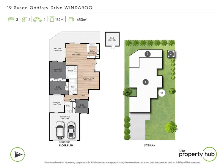 Floorplan of Homely house listing, 19 Susan Godfrey Drive, Windaroo QLD 4207
