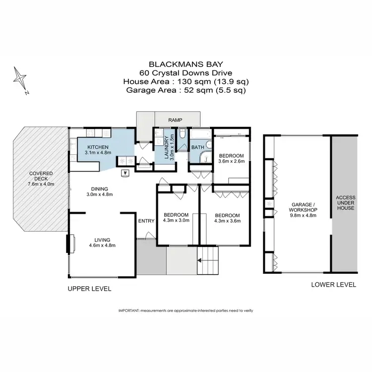 Floorplan of Homely house listing, 60 Crystal Downs Drive, Blackmans Bay TAS 7052