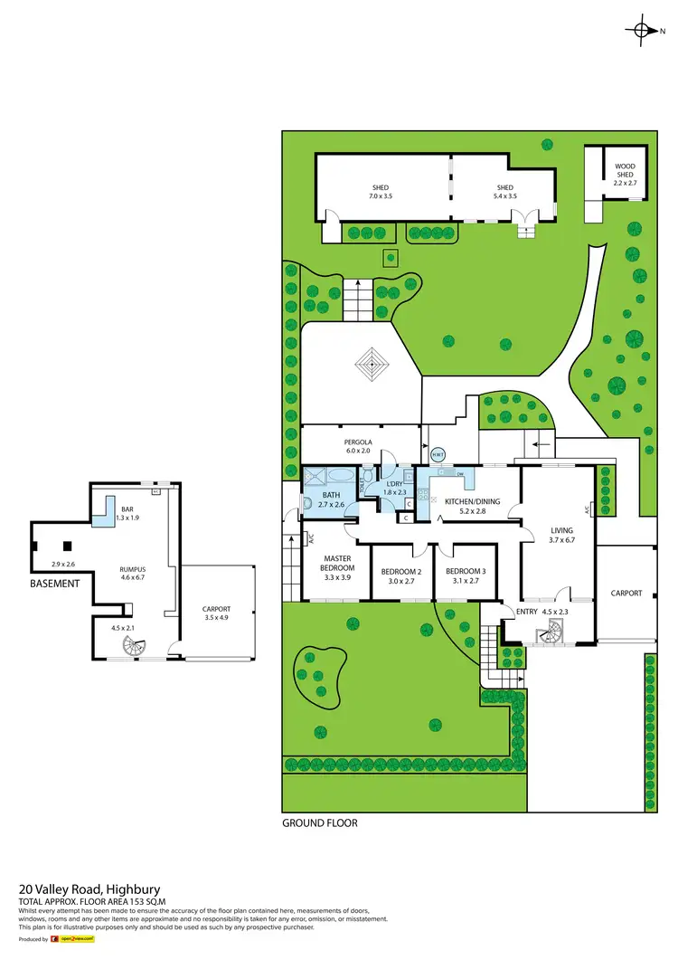 Floorplan of Homely house listing, 20 Valley Road, Highbury SA 5089