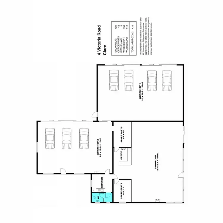 Floorplan of Homely other listing, 4 Victoria Road, Clare SA 5453