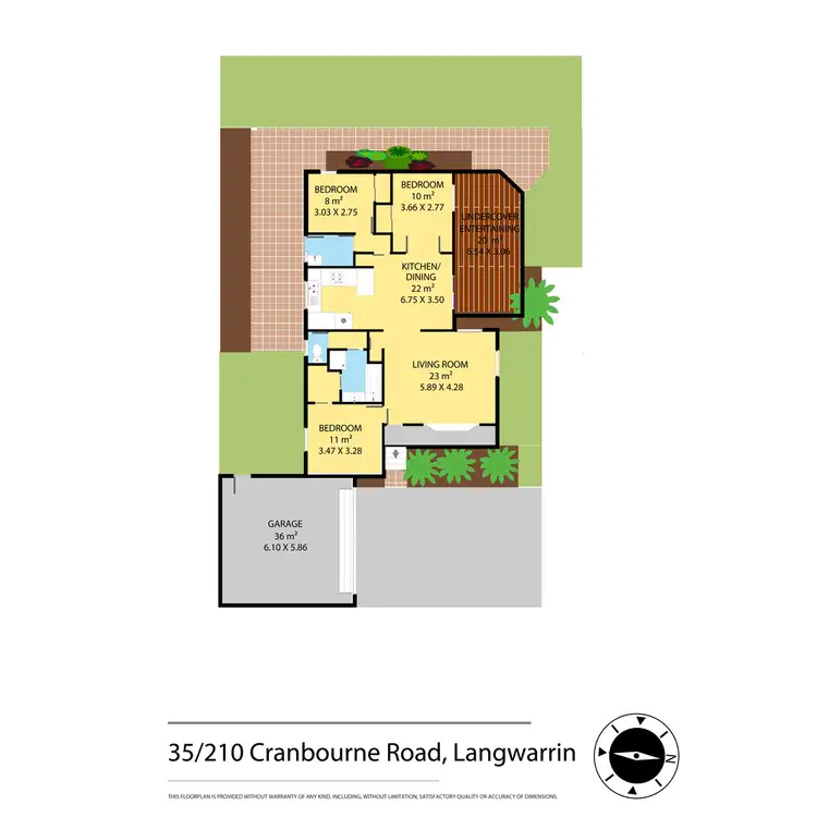Floorplan of Homely unit listing, 35/210 Cranbourne - Road, Langwarrin VIC 3910
