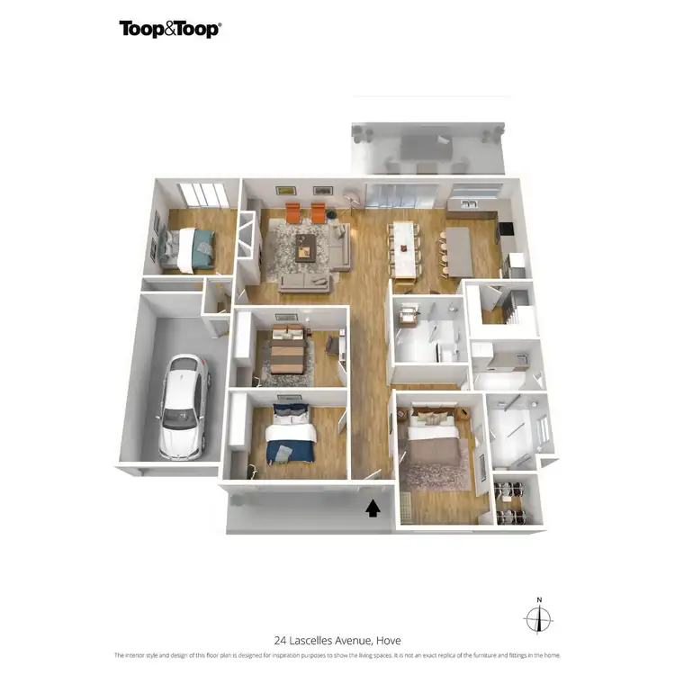 Floorplan of Homely house listing, 24 Lascelles Avenue, Hove SA 5048
