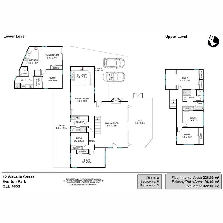 Floorplan of Homely house listing, 12 Wakelin Street, Everton Park QLD 4053