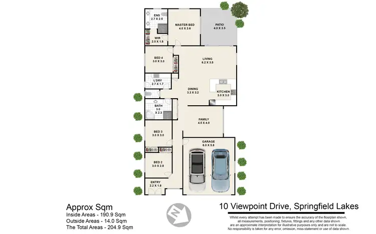 Floorplan of Homely house listing, 10 Viewpoint Drive, Springfield Lakes QLD 4300