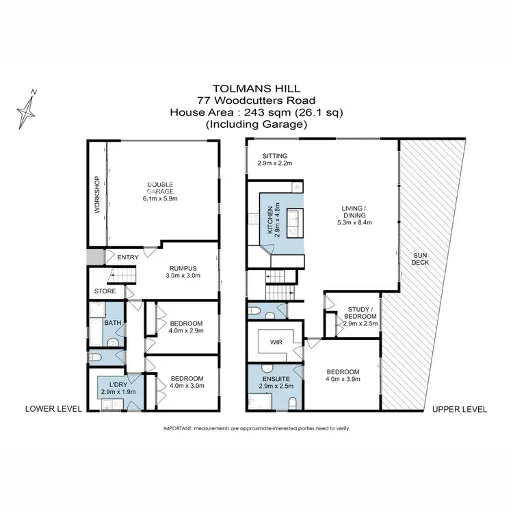 Floorplan of Homely house listing, 77 Woodcutters Road, Tolmans Hill TAS 7007