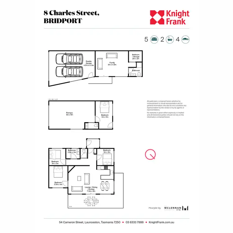 Floorplan of Homely house listing, 8 Charles Street, Bridport TAS 7262