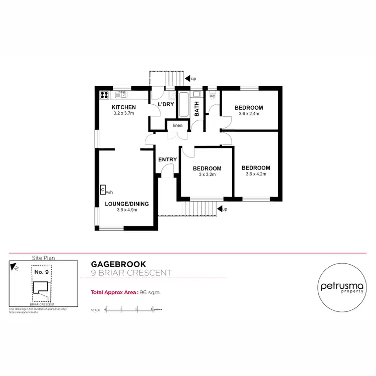 Floorplan of Homely house listing, 9 Briar Crescent, Gagebrook TAS 7030