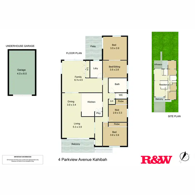 Floorplan of Homely house listing, 4 Parkview Avenue, Kahibah NSW 2290