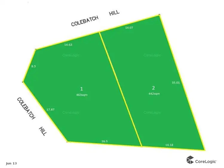 Floorplan of Homely land listing, 3a Colebatch Hill, Kardinya WA 6163