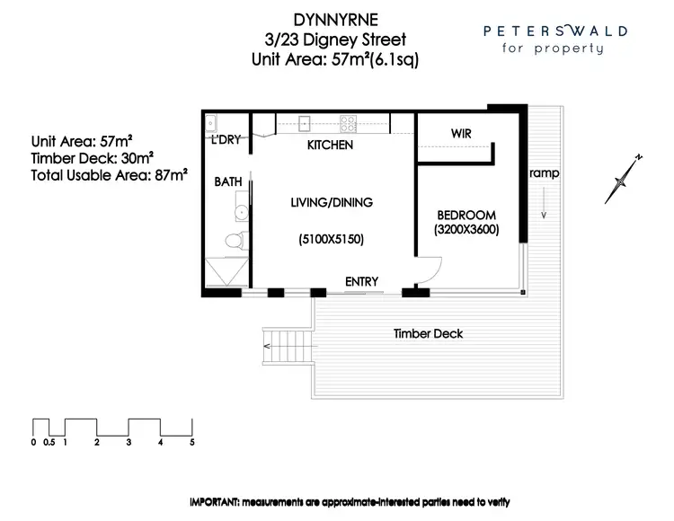 Floorplan of Homely apartment listing, 3/23 Digney Street, Dynnyrne TAS 7005
