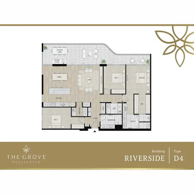 Floorplan of Homely apartment listing, 613/1 Airlie Street, Claremont WA 6010