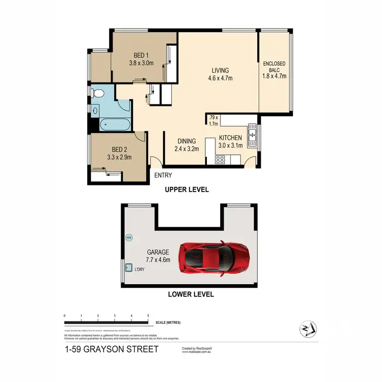 Floorplan of Homely apartment listing, 1/59 Grayson Street, Morningside QLD 4170