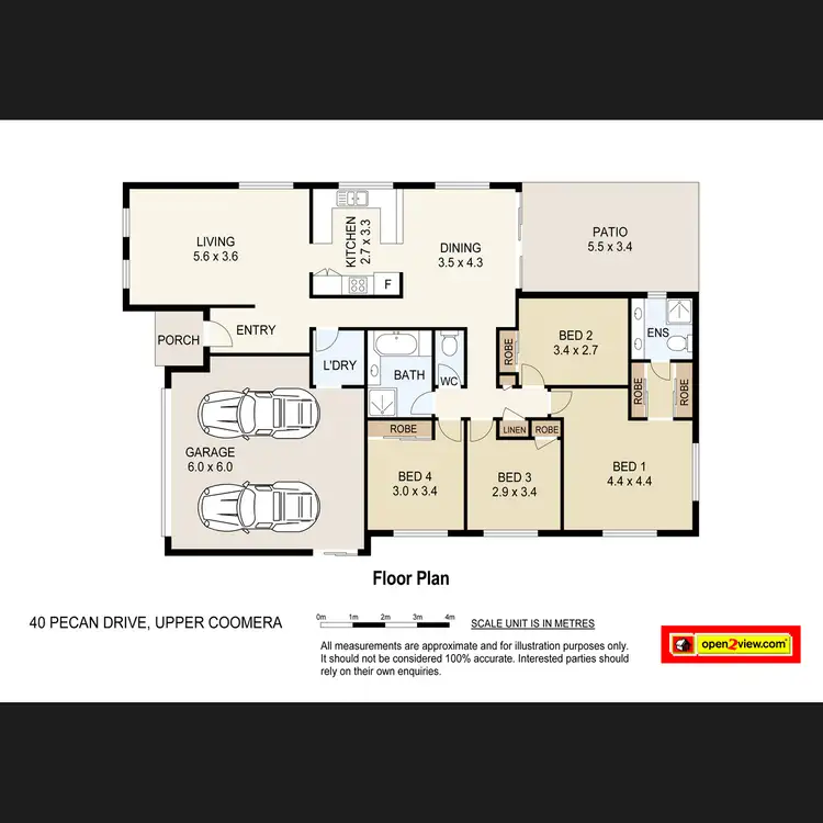 Floorplan of Homely house listing, 40 Pecan Drive, Upper Coomera QLD 4209