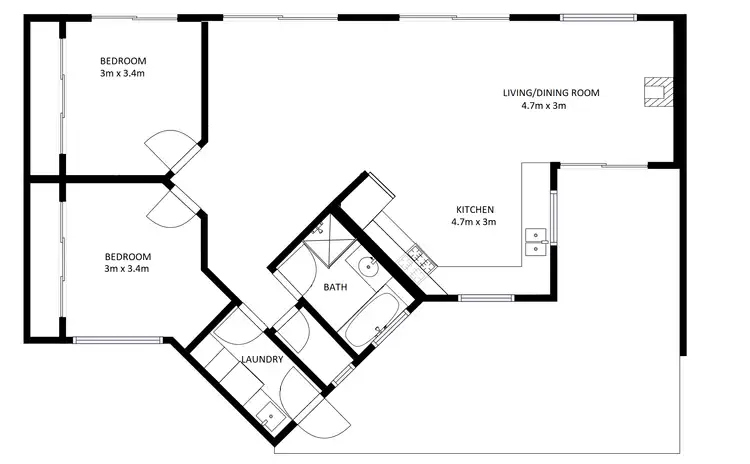 Floorplan of Homely house listing, 15 Keeble Way, Yackandandah VIC 3749