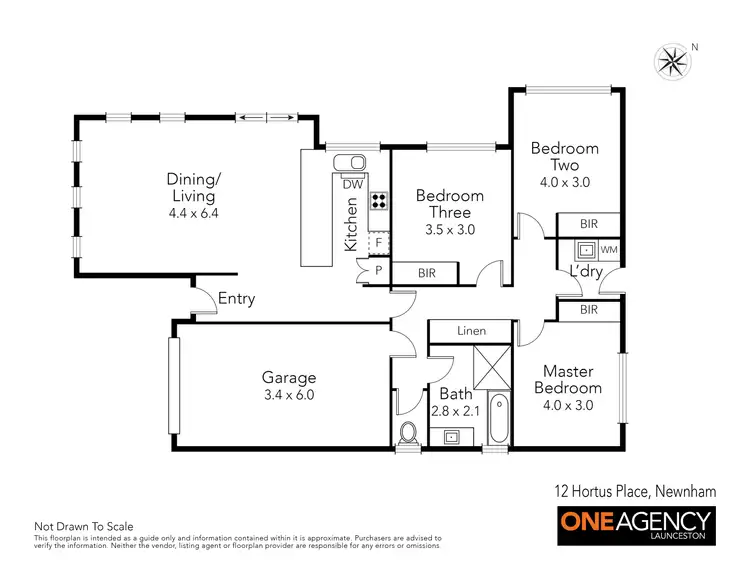 Floorplan of Homely house listing, 12 Hortus Place, Newnham TAS 7248