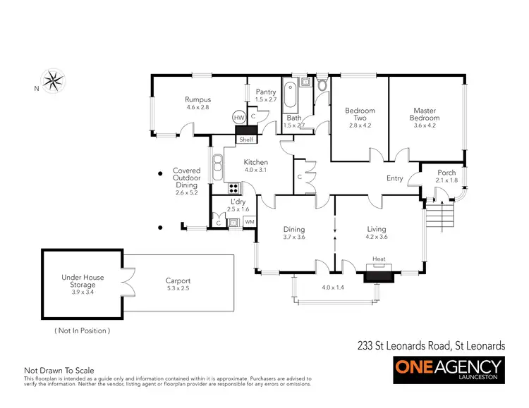 Floorplan of Homely house listing, 233 St Leonards Road, St Leonards TAS 7250