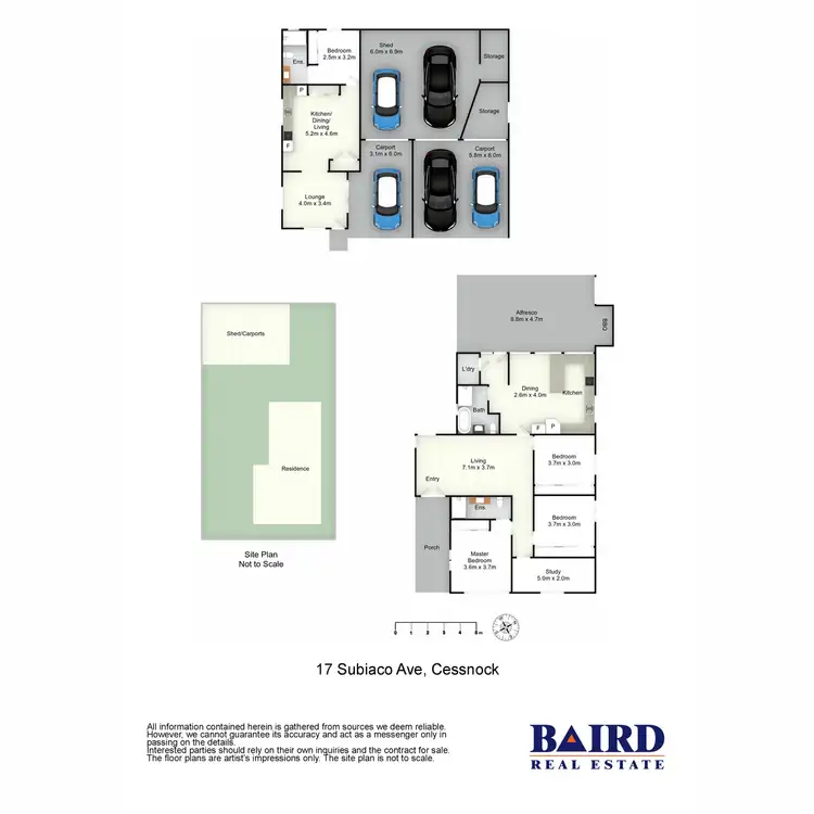 Floorplan of Homely house listing, 17 Subiaco Avenue, Cessnock NSW 2325