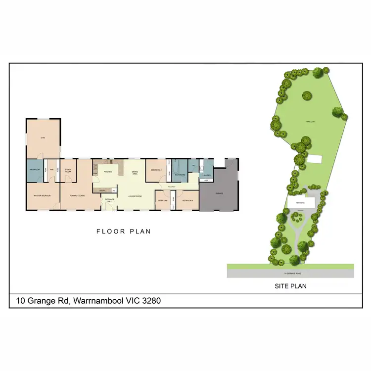 Floorplan of Homely rural property listing, 10 Grange Road, Warrnambool VIC 3280