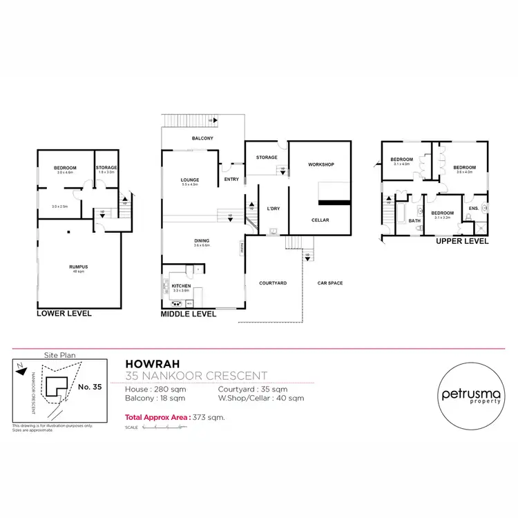 Floorplan of Homely house listing, 35 Nankoor Crescent, Howrah TAS 7018