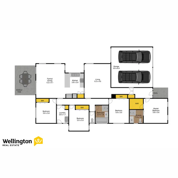 Floorplan of Homely house listing, 23B Patten Street, Sale VIC 3850